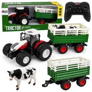 TRAKTOR Z PRZYCZEPĄ R/C 1:24, LEANTOYS