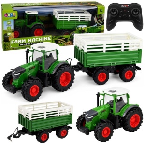 TRAKTOR Z PRZYCZEPĄ WYWROTKĄ R/C 1:24, LEANTOYS