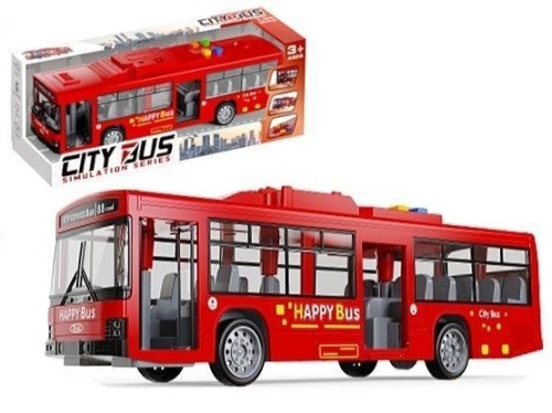 Autobus 1:24 światło, dźwięk 28x7,5x4cm, ADAR