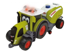 TRAKTOR CLAAS MINI Z PRASĄ ROLUJĄCĄ, HAPPY PEOPLE
