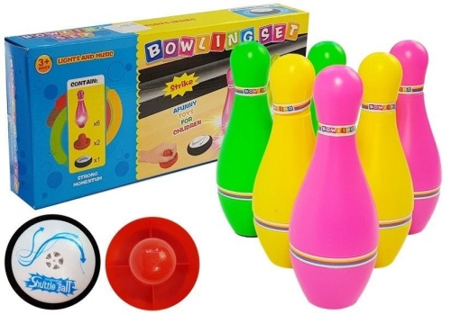 Zestaw do kręgli ze światłami, Leantoys