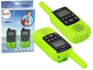 KRÓTKOFALÓWKI WALKIE-TALKIE ZIELONE ZASIĘG 3KM