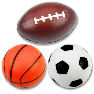 ZESTAW PIANKOWYCH PIŁEK SPORTOWYCH 3SZT., LEANTOYS