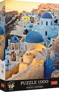 PUZZLE 1000 MIASTECZKO OIA, SANTORINI TREFL, TREFL
