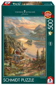 PUZZLE PQ 500 THOMAS KINKADE NAD JEZIOREM G3