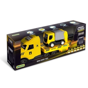 MAGIC TRUCK TECHNIC LAWETA ZE ŚMIECIARKĄ, WADER