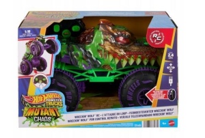 HOT WHEELS MONSTER TRUCKS WRECKIN WOLF RC, MATTEL