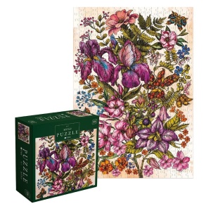 PUZZLE 500 FLOWERS WILD VIOLET, INTERDRUK