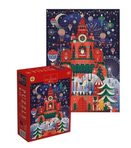 PUZZLE 1000 CHRISTMAS SANTA'S TOWER, INTERDRUK