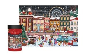 PUZZLE 500 CHRISTMAS FESTIVE STREET, INTERDRUK