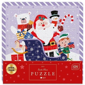 PUZZLE W RAMCE 49 SANTA CLAUS, INTERDRUK