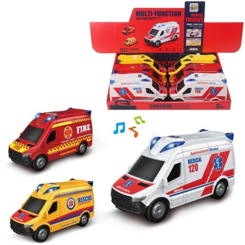 Pojazd ratunkowy ambulans światło i dźwięk, Trifox