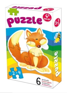 PIERWSZE PUZZLE - ZWIERZĄTKA 1, KUKURYKU