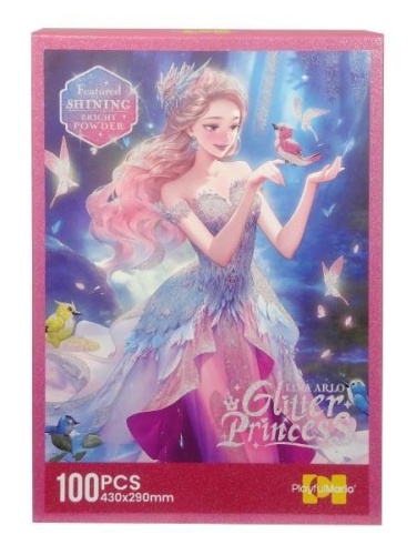 Puzzle 100 Glitter Princess, SWEDE