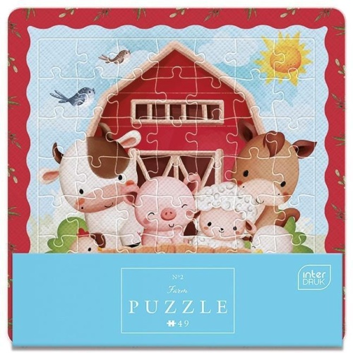 Puzzle w ramce 49 Friends Farm, INTERDRUK