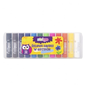 Kredki żelowe 12 kolorów STRIGO 