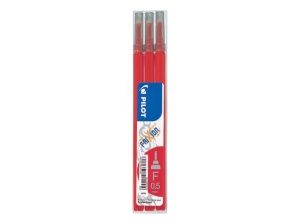 FRIXION POINT  FINE Zestaw 3 wkładów  0,50 CZERWONY
