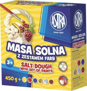 Masa Solna 450g z zestawem 6 farb ASTRA 